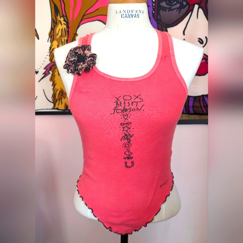 Rare Betsey Johnson Pink Tank Top